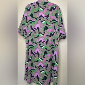 Monkl Shirt Dress Short Sleeve Sustainable Sz XL New WithTags
